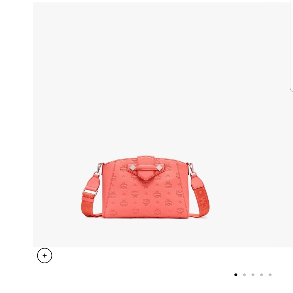 MCM Vibrant Coral Crossbody Bag